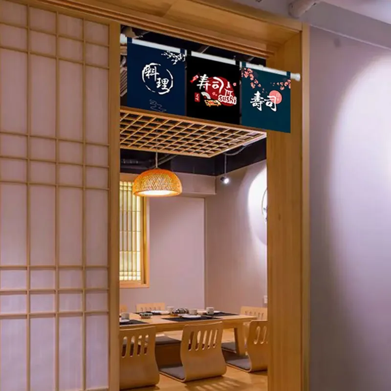 Suşi dükkanı tasarım bayrak as - Noren Curtain Doorway incelemesi ve fiyatı