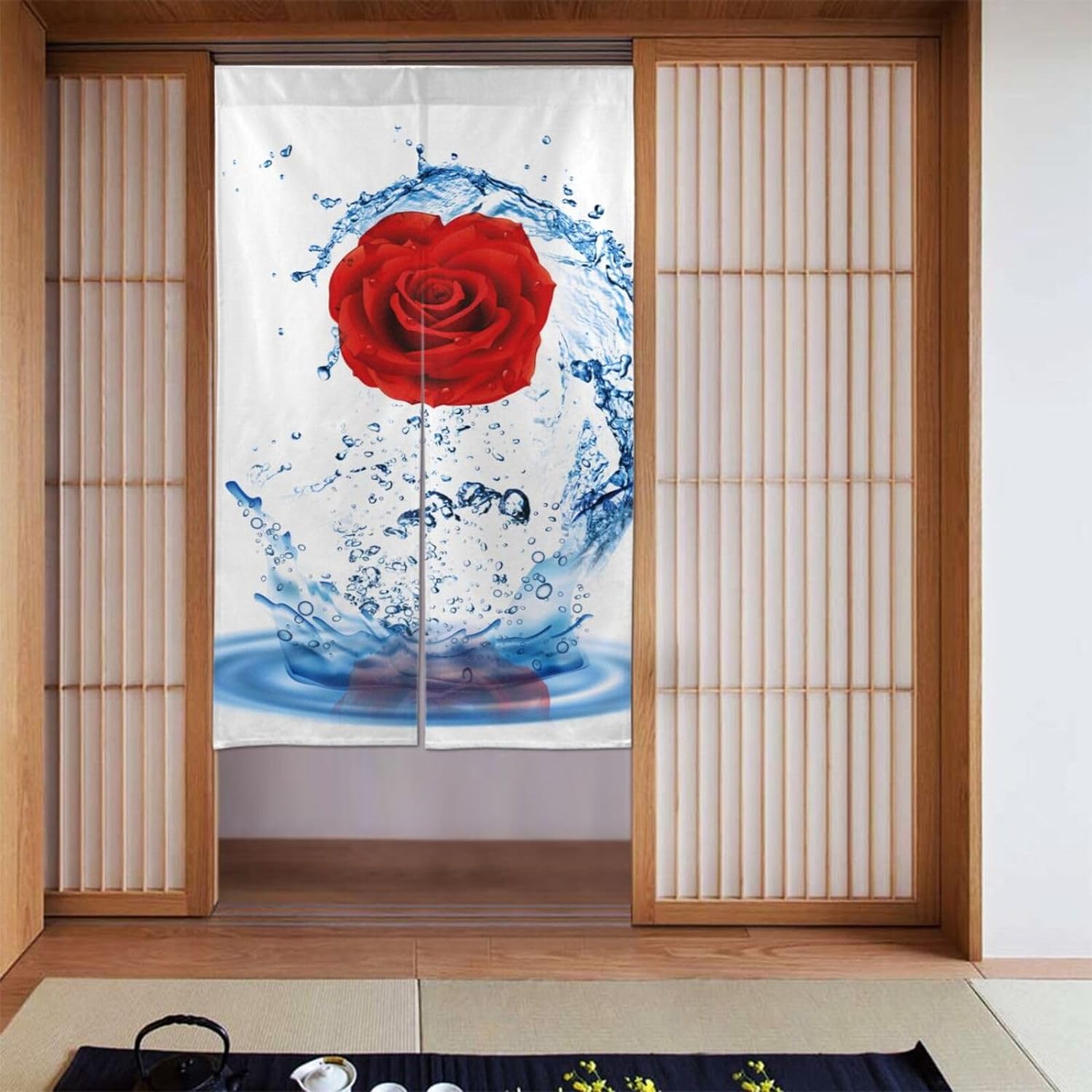 Romantik Gül Baskı Kapı Perdes - Noren Curtain Doorway incelemesi ve fiyatı