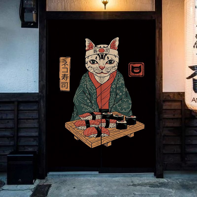 VIKAMA Karikatür Ramen Kedi No - Noren Curtain Doorway incelemesi ve fiyatı