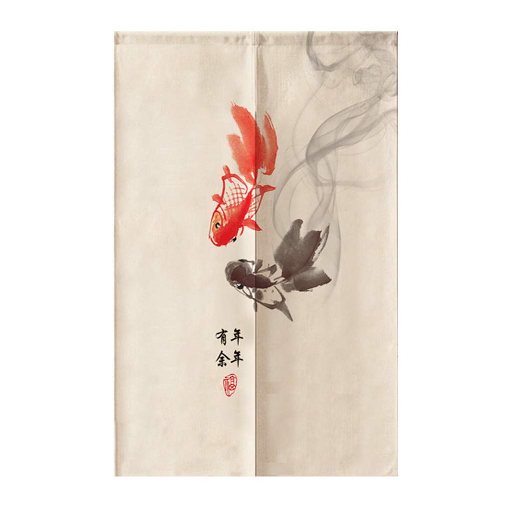 Antik Karakter Balık Japon Nor - Noren Curtain Doorway incelemesi ve fiyatı