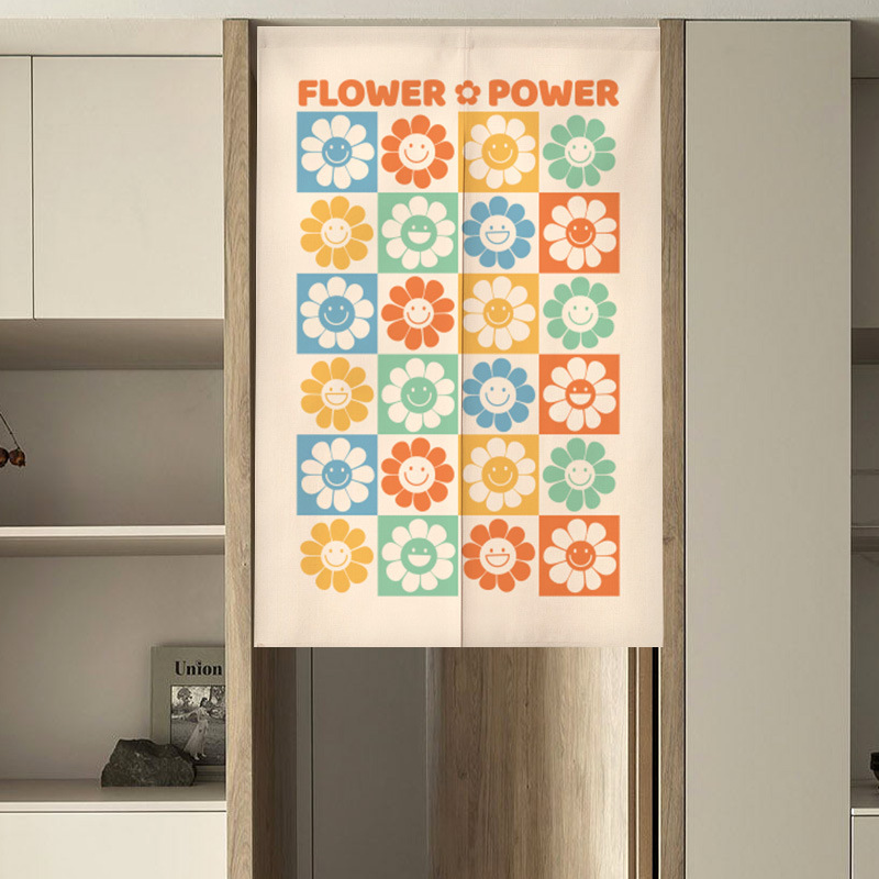 ayçiçeğinin retro gülümsemesi  - Noren Curtain Doorway incelemesi ve fiyatı