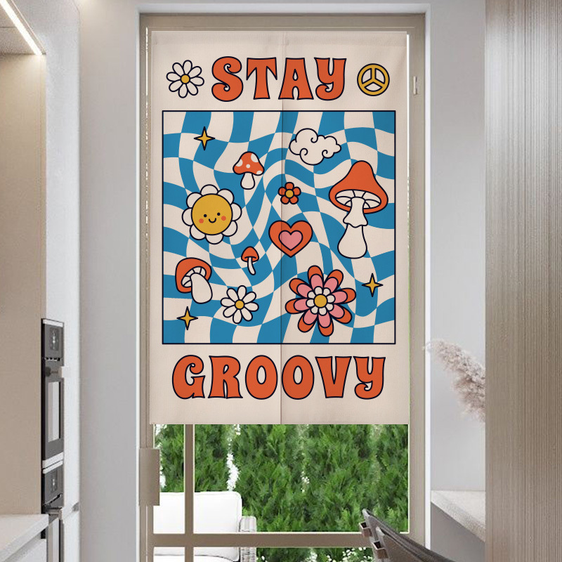ayçiçeğinin retro gülümsemesi  - Noren Curtain Doorway incelemesi ve fiyatı